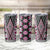 Pink Aotearoa Tukutuku and Poutama Motif Tumbler Cup