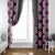 Pink Aotearoa Tukutuku and Poutama Motif Window Curtain