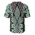 Green Aotearoa Tukutuku and Poutama Motif Baseball Jersey