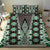 Green Aotearoa Tukutuku and Poutama Motif Bedding Set