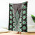 Green Aotearoa Tukutuku and Poutama Motif Blanket