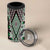 Green Aotearoa Tukutuku and Poutama Motif 4 in 1 Can Cooler Tumbler