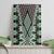 Green Aotearoa Tukutuku and Poutama Motif Canvas Wall Art