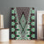 Green Aotearoa Tukutuku and Poutama Motif Canvas Wall Art