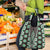 Green Aotearoa Tukutuku and Poutama Motif Grocery Bag