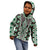 Green Aotearoa Tukutuku and Poutama Motif Kid Hoodie