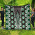 Green Aotearoa Tukutuku and Poutama Motif Quilt