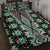 Green Aotearoa Tukutuku and Poutama Motif Quilt Bed Set