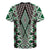 Green Aotearoa Tukutuku and Poutama Motif Rugby Jersey