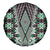 Green Aotearoa Tukutuku and Poutama Motif Spare Tire Cover