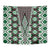 Green Aotearoa Tukutuku and Poutama Motif Tapestry