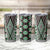 Green Aotearoa Tukutuku and Poutama Motif Tumbler Cup