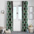 Green Aotearoa Tukutuku and Poutama Motif Window Curtain