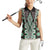 Green Aotearoa Tukutuku and Poutama Motif Women Sleeveless Polo Shirt