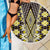 Yellow Aotearoa Tukutuku and Poutama Motif Beach Blanket