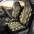 Yellow Aotearoa Tukutuku and Poutama Motif Car Seat Cover