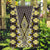 Yellow Aotearoa Tukutuku and Poutama Motif Garden Flag