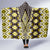 Yellow Aotearoa Tukutuku and Poutama Motif Hooded Blanket