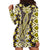 Yellow Aotearoa Tukutuku and Poutama Motif Hoodie Dress