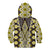 Yellow Aotearoa Tukutuku and Poutama Motif Kid Hoodie