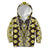 Yellow Aotearoa Tukutuku and Poutama Motif Kid Hoodie