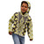 Yellow Aotearoa Tukutuku and Poutama Motif Kid Hoodie