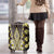 Yellow Aotearoa Tukutuku and Poutama Motif Luggage Cover