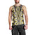 Yellow Aotearoa Tukutuku and Poutama Motif Men Tank Top