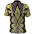 Yellow Aotearoa Tukutuku and Poutama Motif Polo Shirt