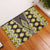 Yellow Aotearoa Tukutuku and Poutama Motif Rubber Doormat