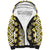 Yellow Aotearoa Tukutuku and Poutama Motif Sherpa Hoodie