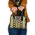 Yellow Aotearoa Tukutuku and Poutama Motif Shoulder Handbag