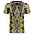 Yellow Aotearoa Tukutuku and Poutama Motif T Shirt