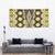 Yellow Aotearoa Tukutuku and Poutama Motif Tapestry