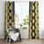 Yellow Aotearoa Tukutuku and Poutama Motif Window Curtain