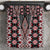 Red Aotearoa Tukutuku and Poutama Motif Bedding Set