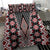 Red Aotearoa Tukutuku and Poutama Motif Bedding Set