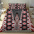 Red Aotearoa Tukutuku and Poutama Motif Bedding Set