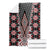 Red Aotearoa Tukutuku and Poutama Motif Blanket