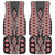 Red Aotearoa Tukutuku and Poutama Motif Car Mats