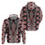 Red Aotearoa Tukutuku and Poutama Motif Hoodie