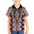 Red Aotearoa Tukutuku and Poutama Motif Kid Hawaiian Shirt