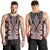 Red Aotearoa Tukutuku and Poutama Motif Men Tank Top