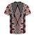 Red Aotearoa Tukutuku and Poutama Motif Rugby Jersey