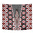 Red Aotearoa Tukutuku and Poutama Motif Tapestry