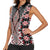 Red Aotearoa Tukutuku and Poutama Motif Women Sleeveless Polo Shirt