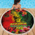 Hawaiian Reggae Beach Blanket Tropical Plants and Tribal Kakau Tattoo-One Love Jawaiian