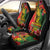 Hawaiian Reggae Car Seat Cover Tropical Plants and Tribal Kakau Tattoo-One Love Jawaiian