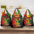 Hawaiian Reggae Grocery Bag Tropical Plants and Tribal Kakau Tattoo-One Love Jawaiian