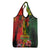 Hawaiian Reggae Grocery Bag Tropical Plants and Tribal Kakau Tattoo-One Love Jawaiian